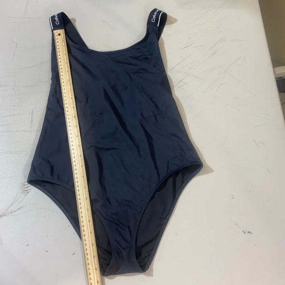 One-Piece Swimsuit Calvin Klein XL Logo Strap Classic Scoop - Picture 9 of 11